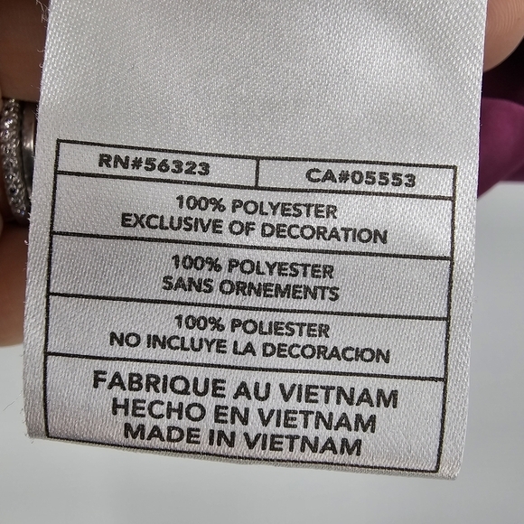 Nike purple striped embroidered windbreaker jacket women's size large - Picture 6 of 7